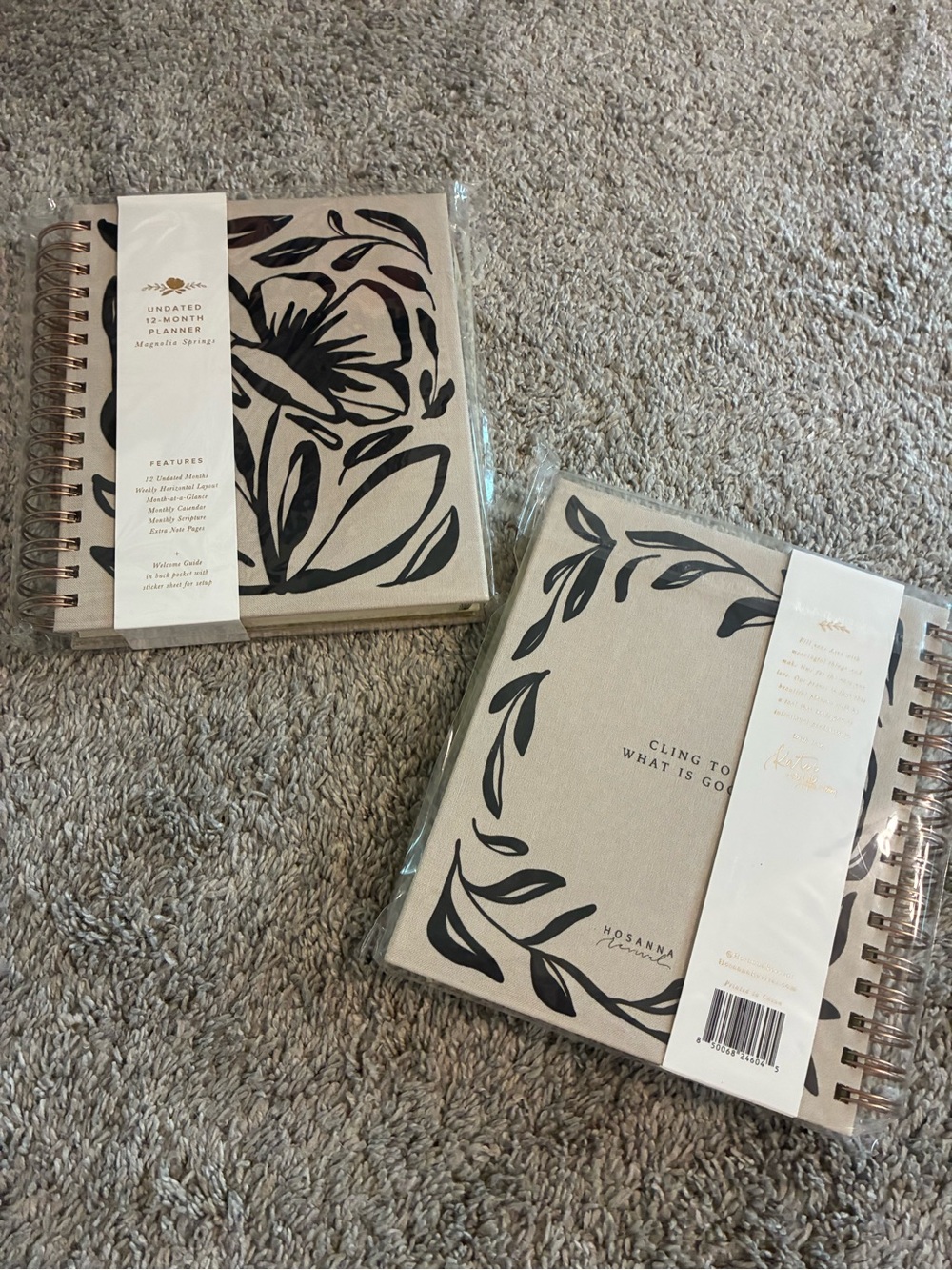 Floral Spiral Planner
